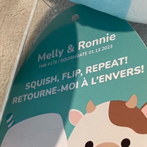 🥛 🐮 Melly and Ronnie 🐮🥛 Milk and Cow Flip-A-Mallows Original NWT 8” - Picture 4 of 6